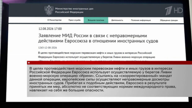 МИД: Евросоюз навлекает на себя большие опасности, осуществляя неправомерные досмотры иностранных судов МИД: Евросоюз навлекает на себя большие опасности, осуществляя неправомерные досмотры иностранных судов