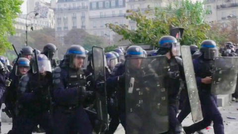 В Бельгии полицейские разогнали митингующих водометами и слезоточивым газом
